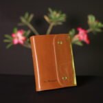 Personalised Tan Brown Wrap-Cover Bible with Name Embossing