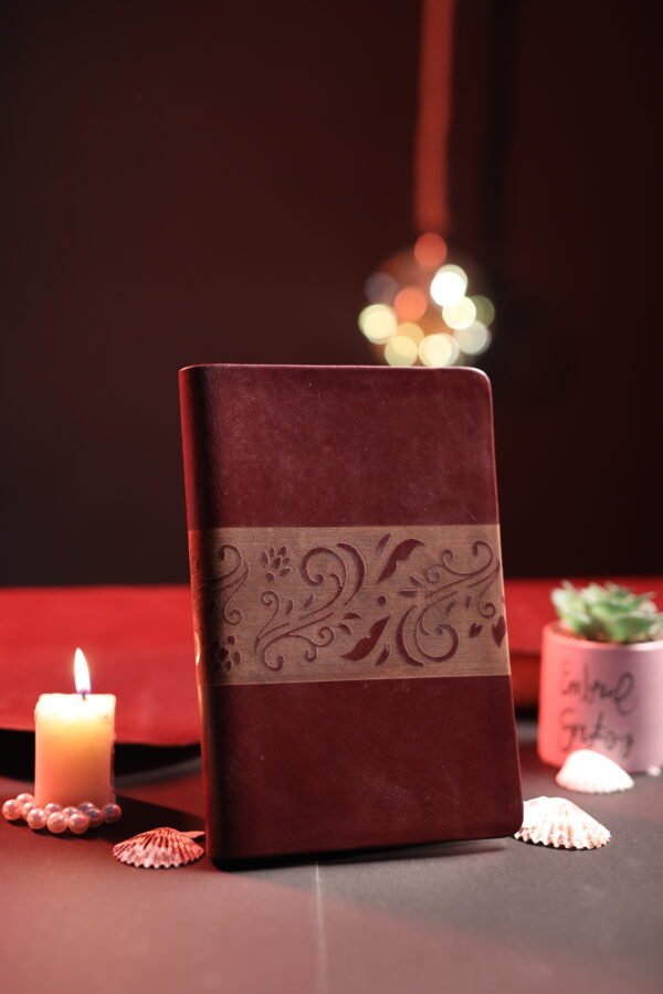 Premium Burgundy Ornamental Panel Bible