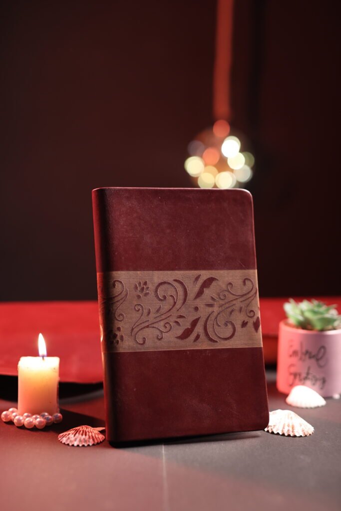 Premium Burgundy Ornamental Panel Bible